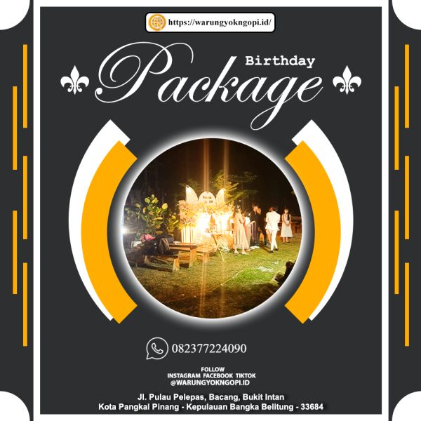 Birthday Package - Venue Garden